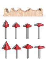 6mm 60-150 DegreeRouter Bits CNC Engraving V Type Milling Cutter Woodworking Carving Knife Tungsten Carbide Cutting To