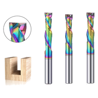 6mm 6.35mm 1/4 Inch Shank Tungsten Steel 2-Flute Spiral Compression Router Bit Milling Cutter For Wood Acrylic