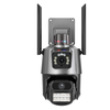 6MP 3K PTZ WiFi Camera Dual Lens Screen Intelligent Night Vision Motion Detection Two Way Intercom Record Playback CCTV