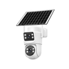 6MP Dual Lens WiFi IP Camera Outdoor Solar Powered 360-Degree Full Color Night Vision Two-Way Audio PIR Motion Alerts Cl