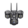 6MP Triple Lens Surveillance Camera Outdoor 4G WiFi Camera Auto Tracking Camera Two-Way Voice Camera