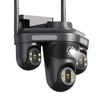 6MP WIFI IP Camera Three Lens 10X Zoom Three Screens WiFi Wireless Outdoor Monitor Security Protection CCTV Video Survei