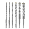 6PCS 10mm Round Shank Tungsten Carbide Twist Concrete & Masonry Drill Bits Set 6mm/8mm/10mm/12mm/14mm/16mm Cutting Diame