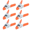 6PCS 6-Inch Spring Clamps Heavy Duty Spring Metal Spring Clamps Clips 2.5-Inch Jaw Opening for Woodworking Carpentry Hom