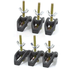 6PCS CNC Arcuate Press Plate Clamps Engraving Machine T Track Hold Down Clamps Fixture Fastening Platen Router Woodworki