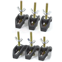 6PCS CNC Arcuate Press Plate Clamps Engraving Machine T Track Hold Down Clamps Fixture Fastening Platen Router Woodworki