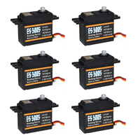 6PCS EMAX ES3005 42g Metal Analog Servo for RC Airplane Waterproof