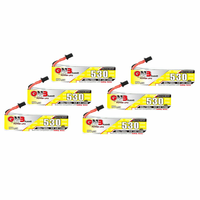 6PCS Gaoneng GNB 3.8V 530mAh 90C 1S LiHV Lipo Battery A30 Plug for Sub250 Nanofly20 Emax Tinyhawk S BetaFPV Beta75X Whoo