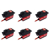 6PCS JX Servo PDI-6225MG-300 Degree PDI-6225MG 25kg Metal Gear Digital Servo For RC Airplane
