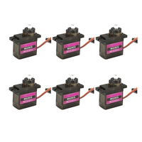 6PCS MG90S RC Micro Plastic Servo 13.4g for ZOHD Volantex Airplane RC Helicopter Car Boat Model
