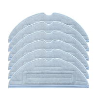 6pcs Mop Clothes Replacements for Roborock S7 Vacuum Cleaner Parts Accessories [Not-original]