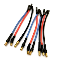 6PCS RC Motor ESC Extension Cable 10CM/25CM with 16AWG Silicone Cable 3.5mm Banana Head For RC Drone Car Toy