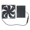 6V 1.8W Mini Solar Exhaust Fan with Solar Panel Plug and Play Brushless Motor High Air Volume for Computer Cabinet Heat