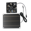 6W Solar Panel Fan Monocrystalline Silicon 20.5% Efficiency Portable PET Lamination 3M Cable DC5521 Interface Outdoor Ca