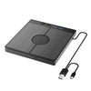 7 in 1 External CD/DVD Drive CD Burner with 2 USB/Type-C Ports USB 3.0 Portable CD/DVD Burner 1 TF/SD Card Slots Optical
