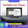 7 Inch Touch Screen Car MP5 Player With Dash Cam AHD Portable Stereo Radio Wireless Carplay Monitor Android Auto BT FM M