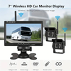 7" Monitor Parking Driving Monitoring Recorder Vehicle with 2 Backup Cameras for RV/SUV/Van/Pickup/Truck/Trailer