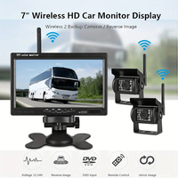 7" Monitor Parking Driving Monitoring Recorder Vehicle with 2 Backup Cameras for RV/SUV/Van/Pickup/Truck/Trailer