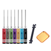 7-piece Set Hex Screwdrivers Replaceable Bits Aluminum Handle FPV Drone Maintenance Tool