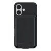 7000mAh Black Clip Power Bank Portable External Battery Power Supply Full Cover Mobile Shell for iPhone 16 16 Plus 16 Pr