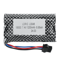 7.4v 1200mah Li-ion Battery For WPL B1 B16 B24 B36 C1 C24 C34 JJRC Q60 Q61 Q65 MN 90 RC Car Parts