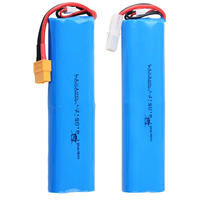 7.4V 7000mAh 20C 2S LiPo Battery XT60/Tamiya Plugfor HengLong 3818 3889 3809 RC Tank Car Model Parts