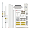 750V Shortwave V Antenna High Efficiency Low Noise 5 Bands 7M-14M-21M-28M/29M-50M 2000W PEP 1.5 VSWR for Ham Radio