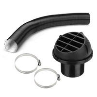 75mm Heater Pipe Duct + Warm Air Outlet + Hose Clip For Diesel Heater Eberspacher Propex Heater Ducting