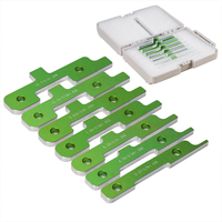 7PCS Setup Blocks Woodworking Mesurement Module with Inch and Fractional Measurements Heavy Duty Steel Precision Measure