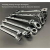 8-19mm 180-degree Movable Head Double-ended Wrench With Ratchet Dual-Use Ratcheting Wrench Set Auto-FastEffort-Saving
