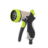 8 Function Garden Hose Spray Nozzle High Pressure Car Wash Watering Gun ABS TPR Zinc Alloy Multi Pattern Water Gun Adjus