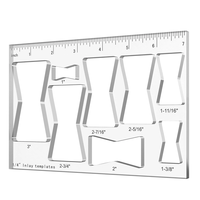 8 In 1 Router Template Jig 7 Inch Router Inlay Template Bowtie Router Template Decorative 8 Sizes Router Jig Woodworking