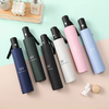 8-Rib Travel Umbrella Windproof Automatic Open and Close Multicolor Portable Rain Sun Protection for All Weather Conditi
