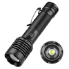 800LM XHP50 LED Powerful Flashlight Type-C Rechargeable Zoomable Flash Light Power By 18650/3*AAA Battery High Power Led