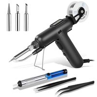 80W Automatic Soldering Iron Kit 110V 220V with Ceramic Heater Quick Heating Solder Gun for Electronics Repair and DIY P