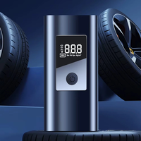 80W Cordless Car Tyre Inflator Air Compressor LCD Digital Display USB Rechargeable 3000mAh Battery for Car Motorcycle Bi