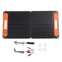 80W Foldable Solar Panel Portable ETFE Material Dual USB 12V DC Output Outdoor Car Battery Charger Mobile Power Station