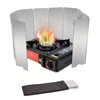 8/10 Plates Camping Gas Stove Folding Burner Wind Shield Aluminum Alloy Windproof Screen for Outdoor Camping Picnic Cook