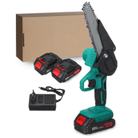 88VF 6 Inch 1200W Electric Chain Saw Pruning Chainsaw Cordless Woodworking Garden Tree Logging Tool W/ None/1/2 Battery