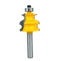 8mm 1/2 Inch Shank Oblique Arc Curve Line Router Bit Architectural Molding Woodworking Milling Cutter Carving Knife For