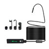 8mm Endoscope 1/5/10M Cable For Car Camera Dual Lens IP68 Waterproof Inspection Endoscope 8 LED Lights Soft/Rigid Wire F