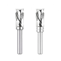 8mm Shank Spiral Flush Trim Router Bit with Bearing 1/2 Inch/12.7mm Cutting Diameter Flush Trimming Woodworking Tool