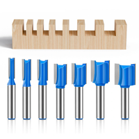 8mm Shank Straight Router Bit 20mm Cutting Length 6/8/10/12/14/18/20mm Cutting Diameter Carbide Tipped Double Flute Stra