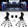8PCS 24LED Rock Light for Cargo Truck Pickup Bed Off Road Under Car Side Marker LED Rock IP67 Waterproof