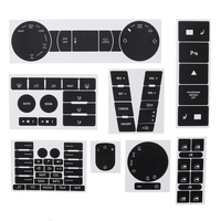 8PCS Car Matte Black Worn Button Repair Kit Stickers Decals For VW Volkswagen Touareg 2004 -2009