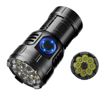 8pcs LED Powerful LED Flashlight USB Rechargeable Camping Lantern EDC Torch Outdoor Pocket Light Portable Magnetic Clip