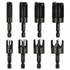 8pcs Wood Plug Cutter Drill Bit Set Cobalt Steel Plug Cutter Set Hex Shank Design 1/4 3/8 1/2 5/8 Inch Woodworking Tools