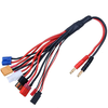 9 in 1 Multifunctional Charger 4.0mm Banana Adapter Connector Plug T Tamiya Futaba TRX