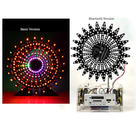 9-layer Colorful Rotating Ferris Wheel Automatic Rotating Colorful LED Lights Ferris Wheel bluetooth Speaker DIY Electro