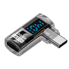 90 Degree USB-C Adapter Right Angle U Shape USB4 Type-C Adapter 40Gbps with LED Display PD 140W 8K Extender for Thunderb